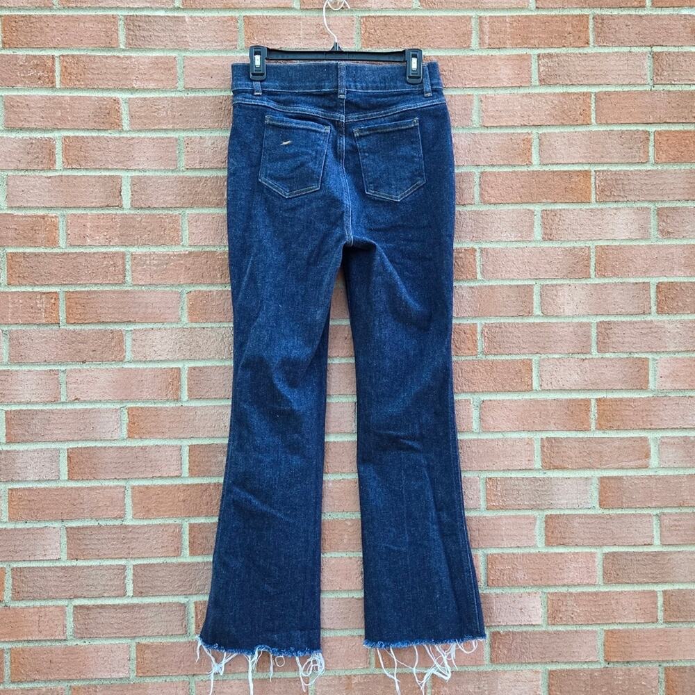SPANXshape™ EveryWear Flare Jeans Raw Indigo Raw Hem Altered - Picture 2 of 5